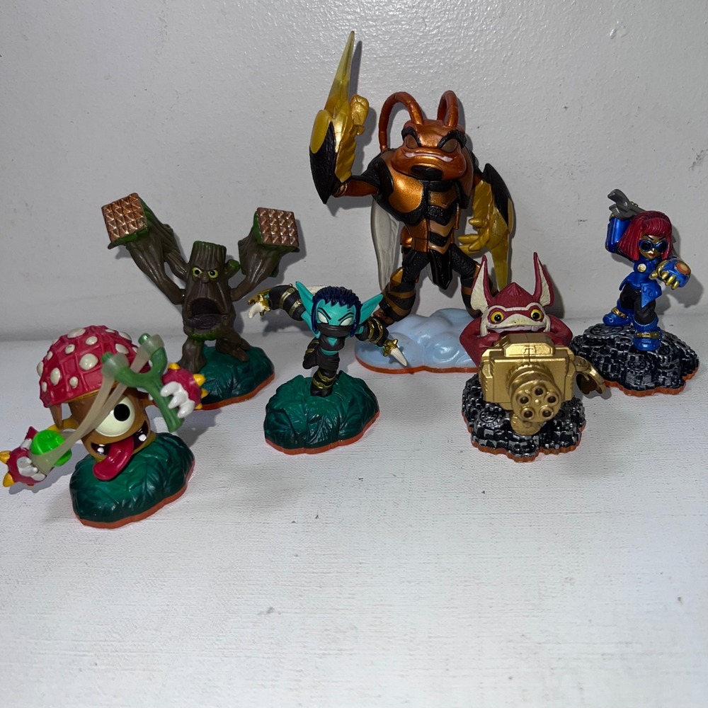 Skylanders Giants Swap Force Figure Lot Swarm Tree Rex Stealth Elf Gearshift